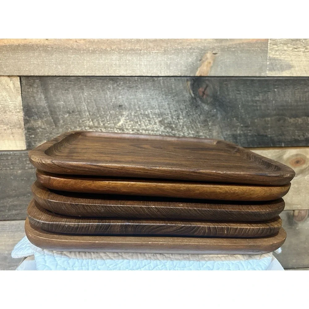 Teak‎ Wood Serving Tray Platters 12